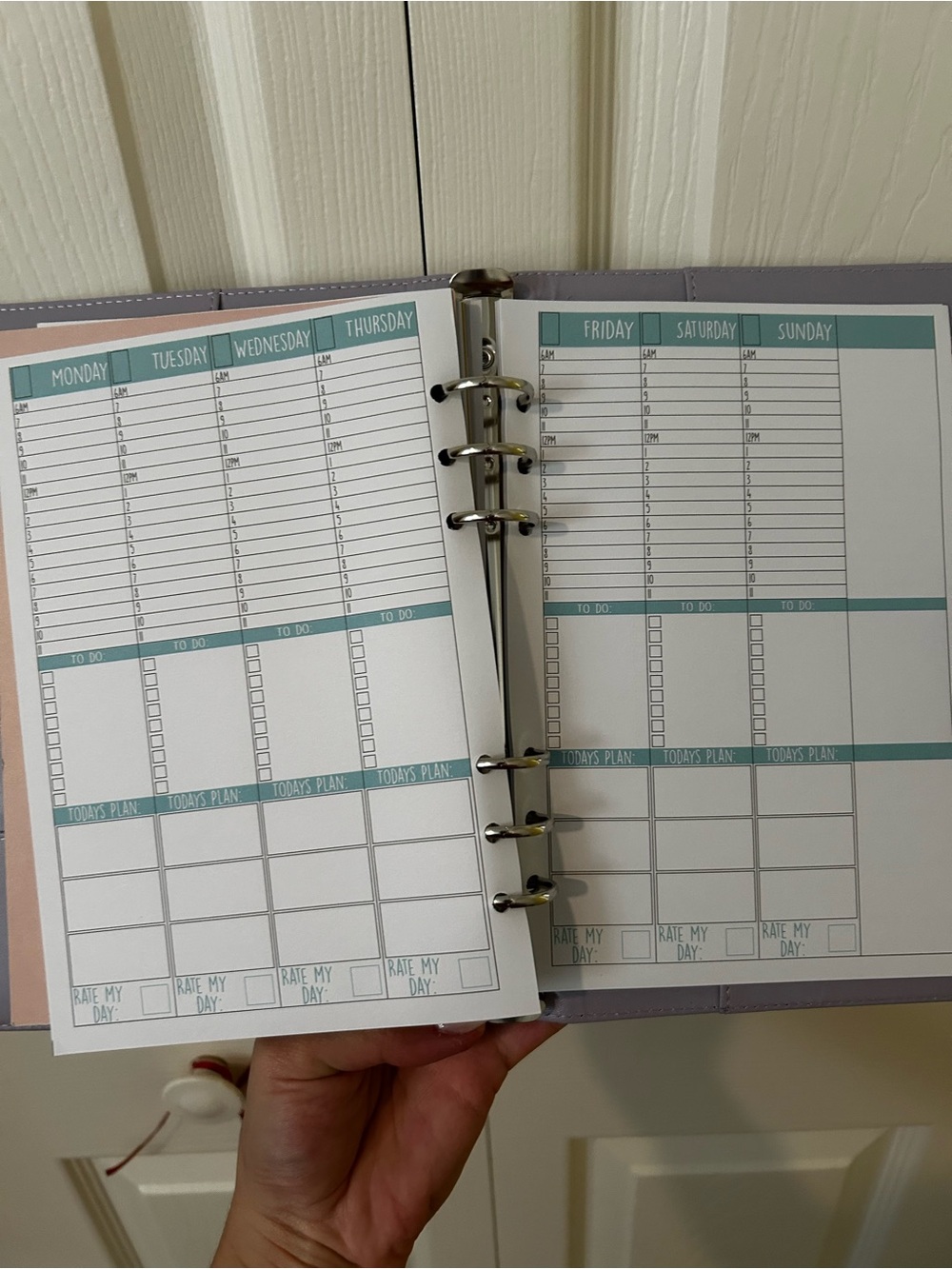 Lilac Planner Notebook - "The Life Designer" - Picture 7 of 13